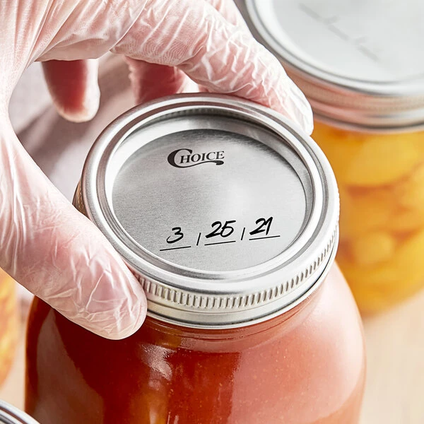 Choice Regular Mouth Lid and Bands for Select Canning / Mason Jars - 48/Pack