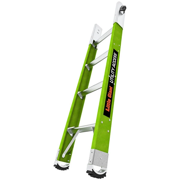 Little Giant 4' Type 1AA Green Fiberglass Underground Utility Access Ladder Base Section 18004 - 375 lb. Capacity