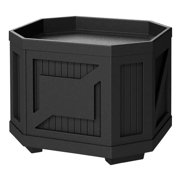 Borray Manufacturer Inc. 36 5/16" x 40 5/16" x 32 1/4" Black Plastic Orchard Bin