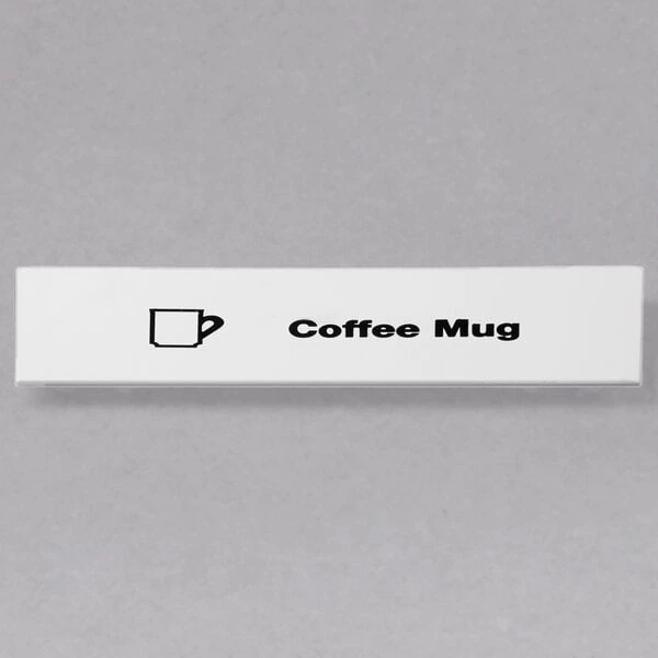 Cambro CECCM6000 Camrack Coffee Mug Extender ID Clip - 6/Pack