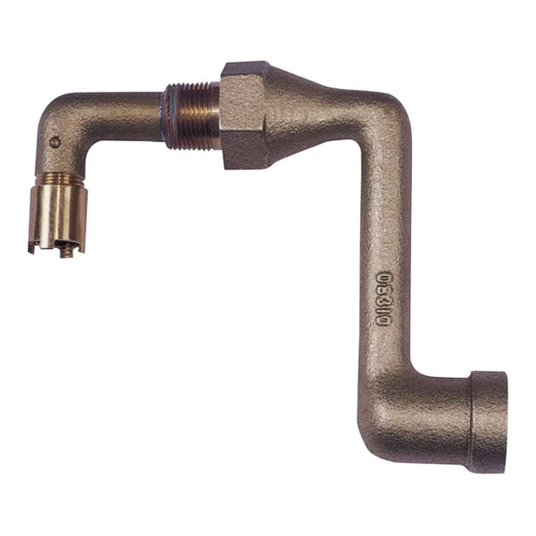 Justrite Brass Drum Siphon Adapter for 30 and 55 Gallon Drums with 3/4" Bung 08311