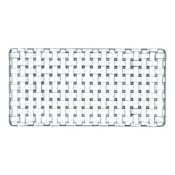 Nachtmann Bossa Nova 11" x 5 1/2" Rectangular Glass Platter - 6/Case