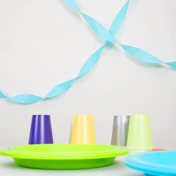Creative Converting 071039 81' Bermuda Blue Streamer Paper - 12/Case
