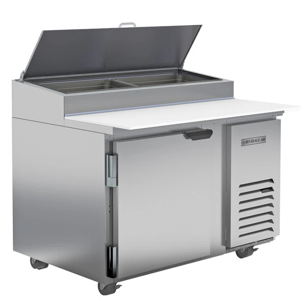Beverage-Air DP46HC-18 46" 1 Left-Hinged Door Refrigerated Pizza Prep Table