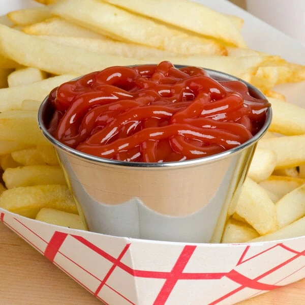 American Metalcraft MB4 4 oz. Stainless Steel Round Sauce Cup - 12/Case