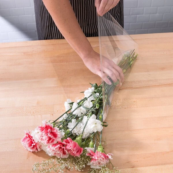 LK Packaging 18" x 18" BOPP Clear Deli Sandwich Wrap - 1,000/Case