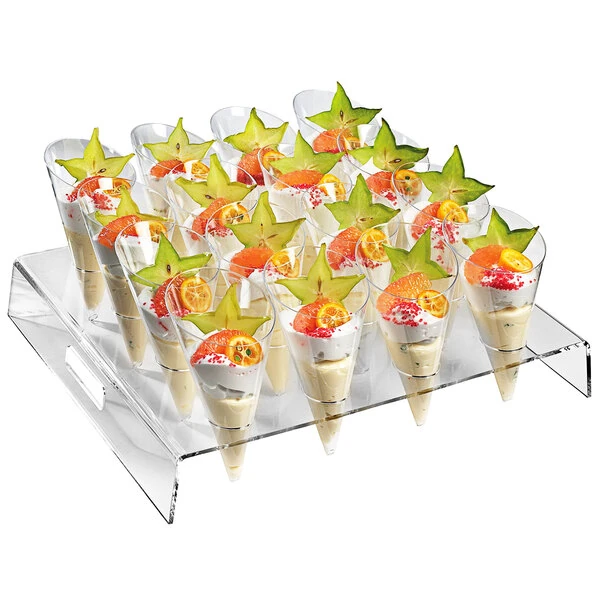 Solia SC00016 Square Buffet Display for 16 Large Cones