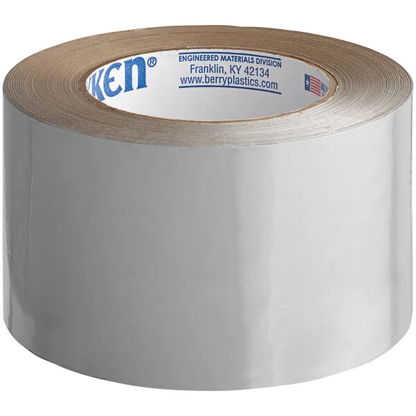 Nashua Tape 2.88" x 50 Yards Plain Foil Tape with 1.5 Mil Synthetic Rubber Adhesive 1087640