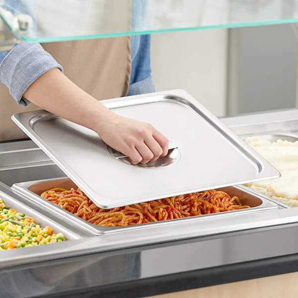 Vigor 2/3 Size Solid Stainless Steel Steam Table / Hotel Pan Cover