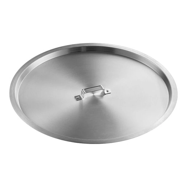 Choice 23 7/8 inch Aluminum Cover for 200 Qt. Stock Pot