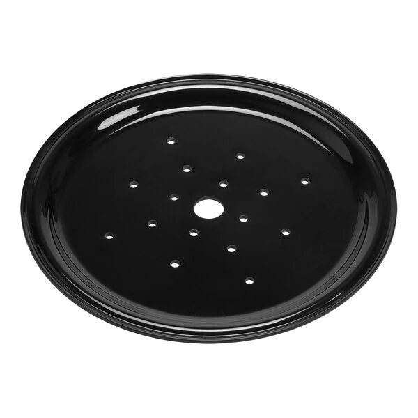 American Metalcraft 12 3/8" Black Melamine Seafood Drip Tray