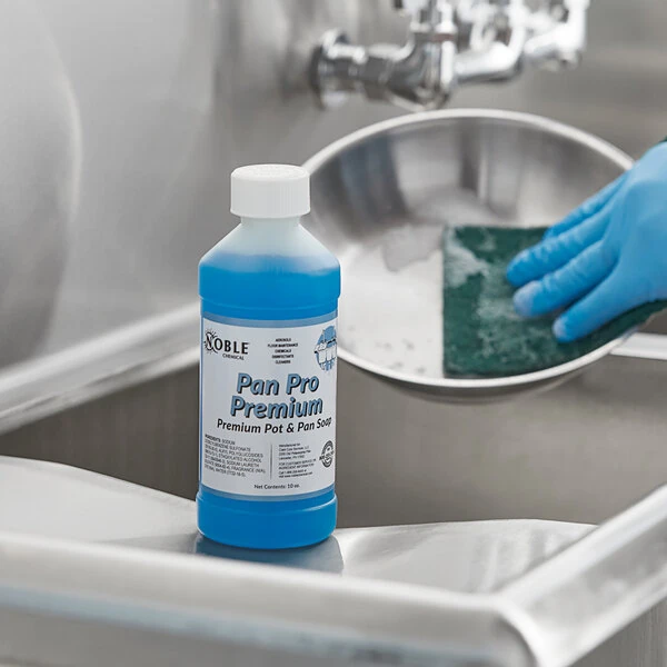 Noble 10 oz. PRM Pan Pro Premium Concentrated Pot and Pan Soap - Sample