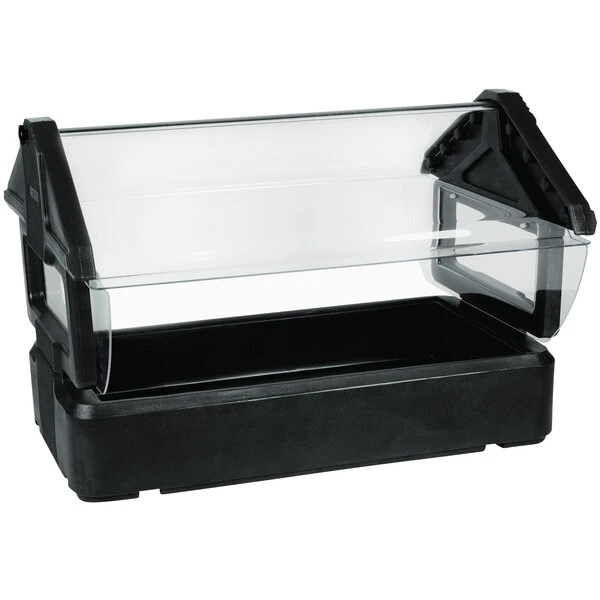 Carlisle 660003 Six Star Black 4' Tabletop Food / Salad Bar with Sneeze Guard