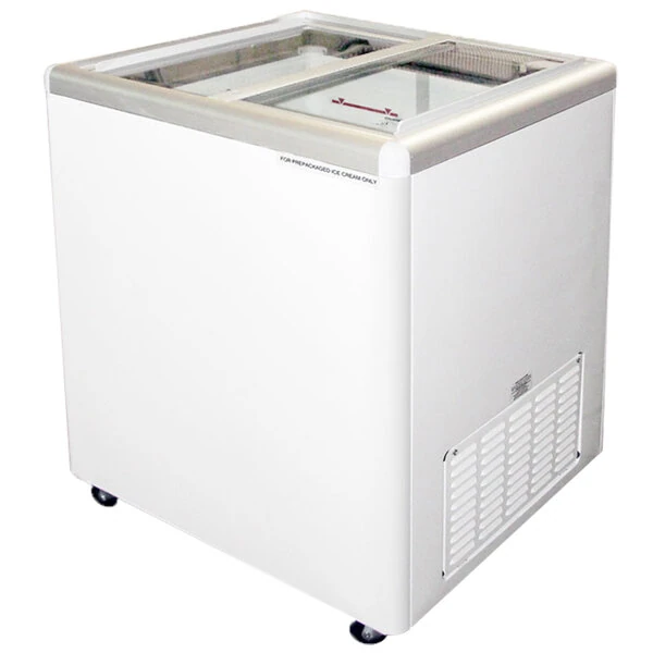 Excellence EURO-8HC Ice Cream Flat Top Flat Lid Display Freezer - 7.5 cu. ft.
