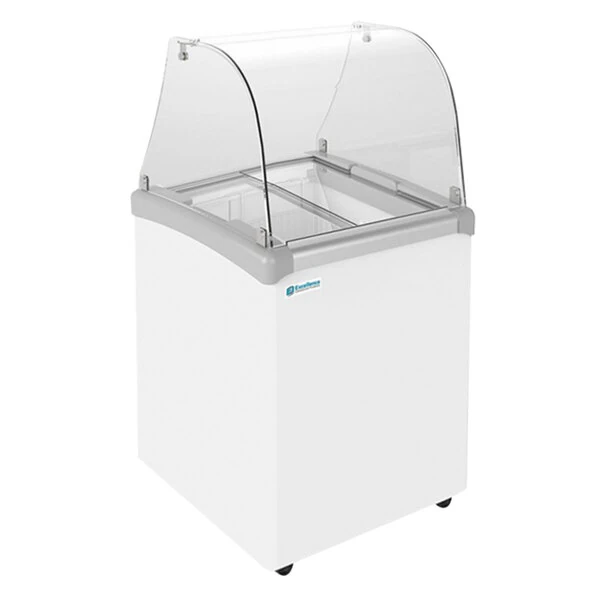 Excellence EDC-4CHC 25" Curved Glass Ice Cream Dipping Cabinet