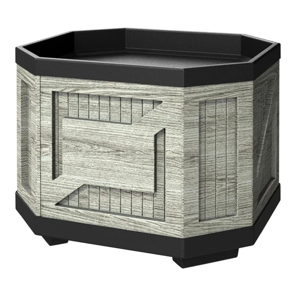 Borray Manufacturer Inc. 36 5/16" x 40 5/16" x 32 1/4" Gray Plastic Orchard Bin