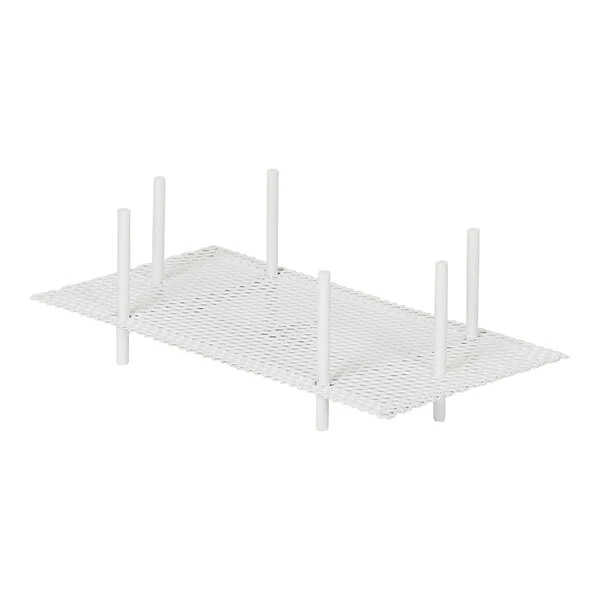 Cal-Mil Juno 10 1/2" x 5 1/2" x 4" White Metal Napkin Holder