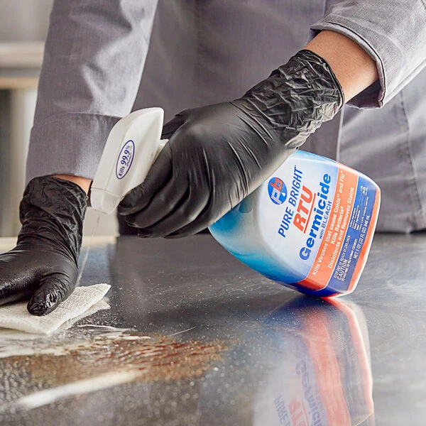 KIK Pure Bright 32 fl. oz. / 1 Qt. All Purpose Ready-to-Use Germicidal Cleaner with Bleach - 9/Case