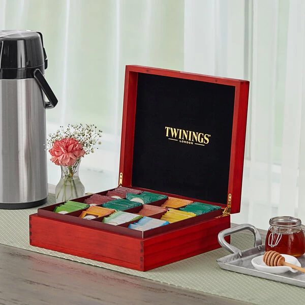 Twinings 12 Compartment Wooden Tea Chest