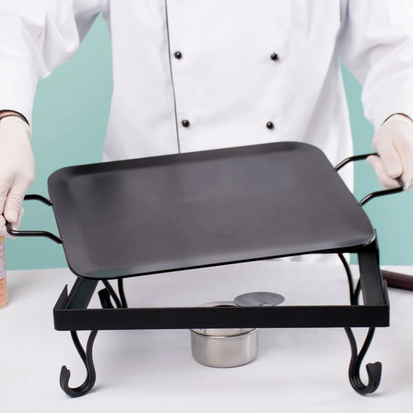 American Metalcraft G61 1/2 Size Wrought Iron Griddle