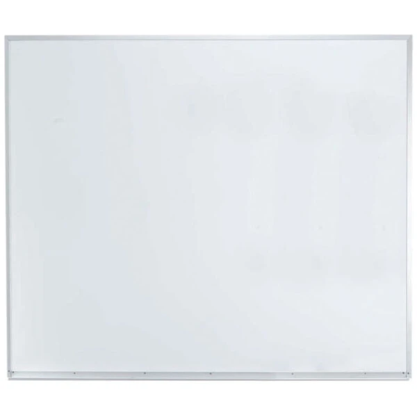 Aarco APS4860 60" x 48" White Syncoat Magnetic Markerboard with Aluminum Frame