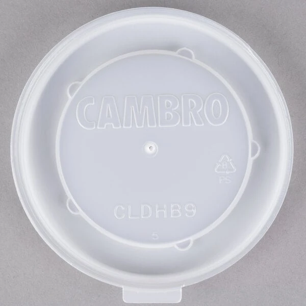 Cambro CLDHB9 Disposable Translucent Lid for Dinex Heritage 9 oz. Bowl - 1,000/Case
