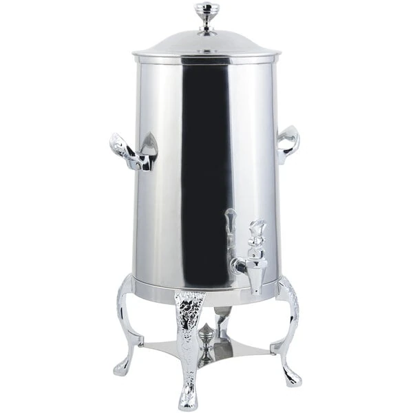 Bon Chef 47001C Renaissance 1.5 Gallon Insulated Stainless Steel Coffee Chafer Urn with Chrome Trim