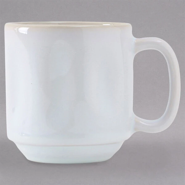 Tuxton GAA-150 TuxTrendz Artisan Agave 12 oz. Yukon China Mug - 24/Case