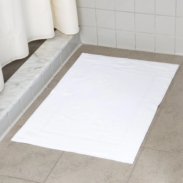Oxford Belleeza 20" x 30" 100% Ringspun Cotton Hotel Bath Mat 7 lb. - 60/Case