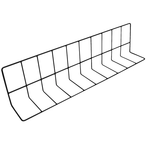 Elite Global Solutions W4624-B 24" x 4" x 6" Black Vinyl Coated Wire Divider