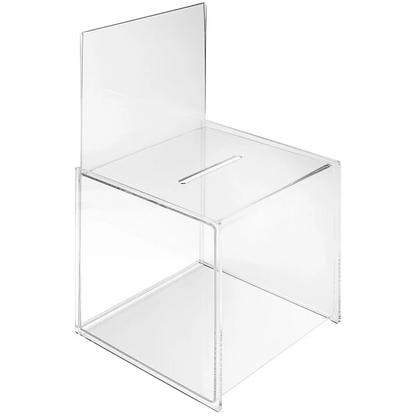 Deflecto Ballot Box with 8" x 14 3/4" Sign Holder 66001