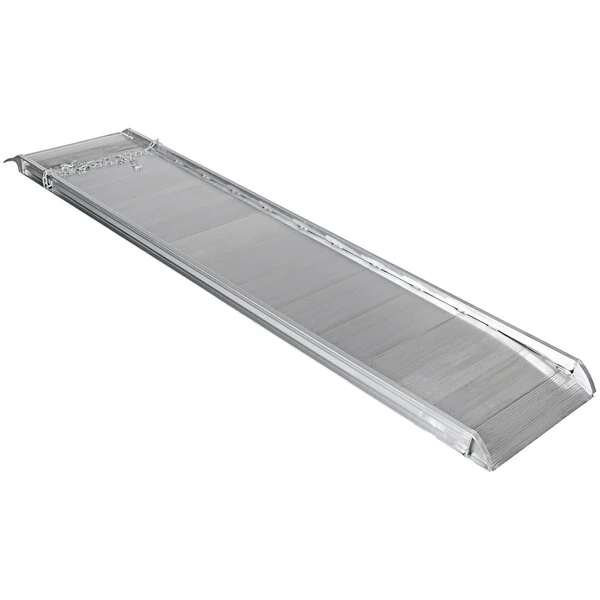 Vestil 120" x 28" Silver Aluminum Overlapping Walk Ramp AWR-28-10A - 2,200 lb. Capacity
