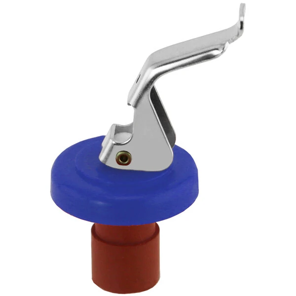 Franmara Italia Blue Wine Bottle Stopper with Metal Lever 2278-09 - 10/Pack