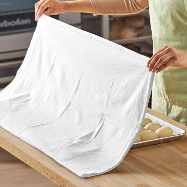 Choice 36" x 36" White 100% Cotton Flour Sack Towel - 12/Pack