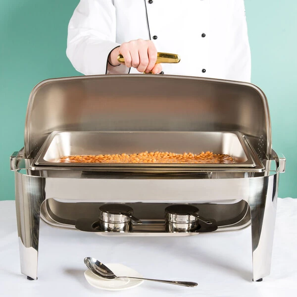 American Metalcraft GOLDAGRT2 9 Qt. Adagio Stainless Steel Chafer