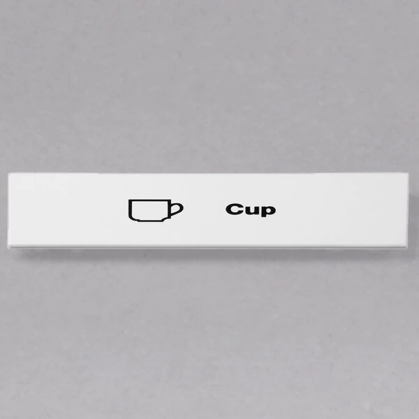 Cambro CECCP6000 Camrack Cup Extender ID Clip - 6/Pack