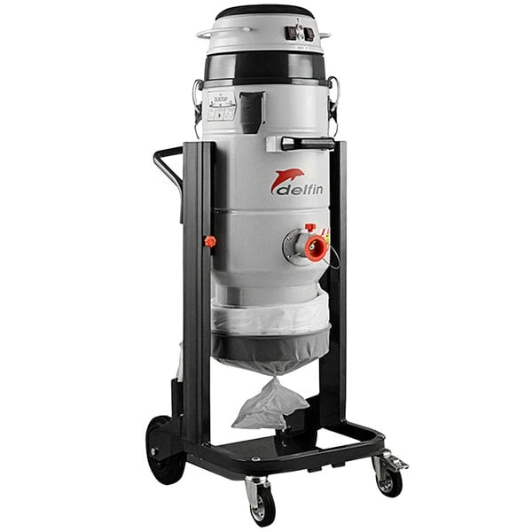 Delfin Industrial MISTRAL 202 DS LP (V105HLP) Industrial Vacuum with Endless Bag System and HEPA Filtration - 115V, 1 Phase