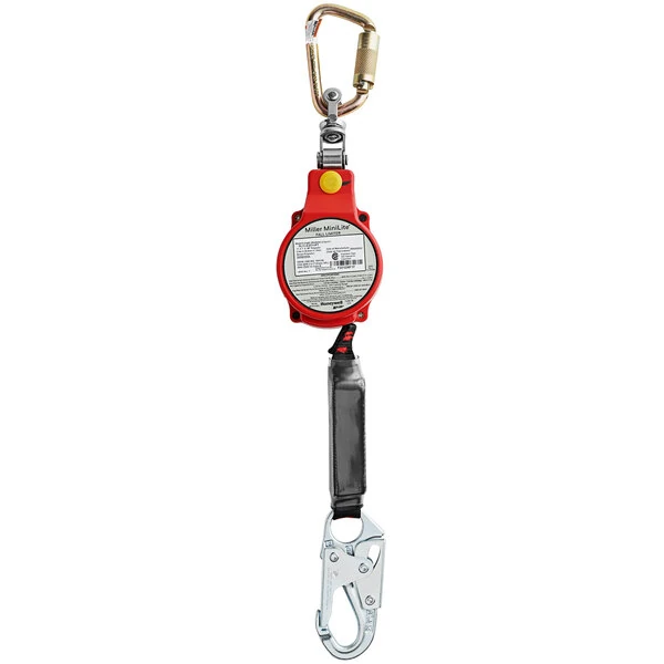 Honeywell Miller MiniLite 11' Personal Fall Limiter with Steel Carabiner / Swivel Shackle MTL-OHW1-01/11FT
