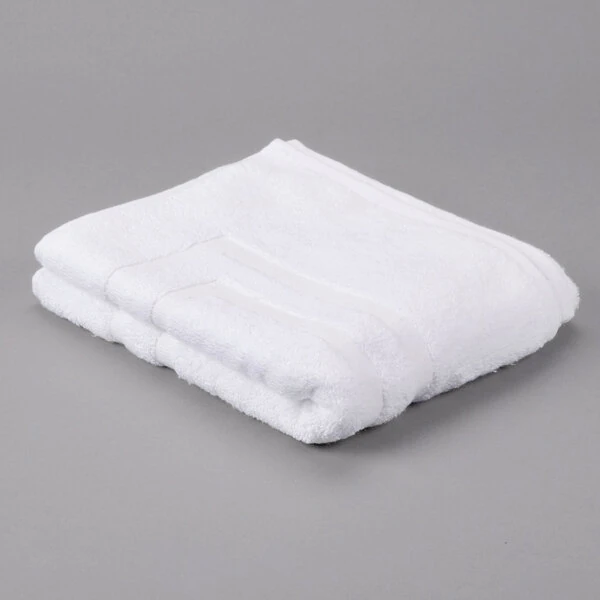 Oxford Regale 20" x 30" 100% Ring Spun Cotton Bathmat with Dobby Border and Dobby Hemmed 7 lb. - 12/Pack