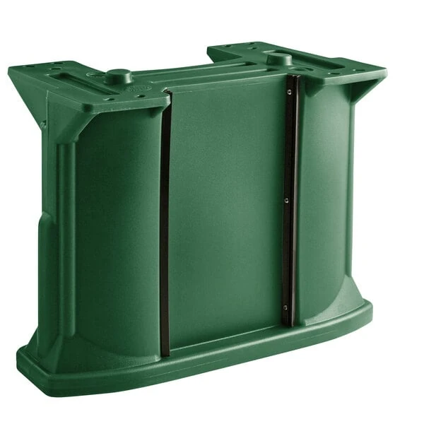 Cambro C10011519 Green Versa Bar / Table Leg Kit with (1) Standard Height Leg / (2) Decor Panel Rails