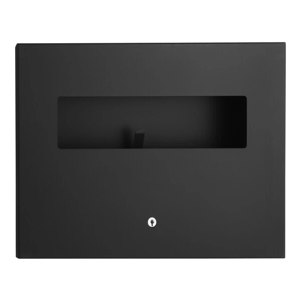 Bobrick B-3013.MBLK TrimLineSeries Recessed Toilet Seat Cover Dispenser with Matte Black Finish