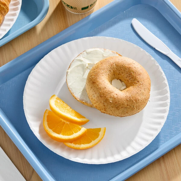 Choice 9" White Uncoated Paper Plate - 1,000/Case