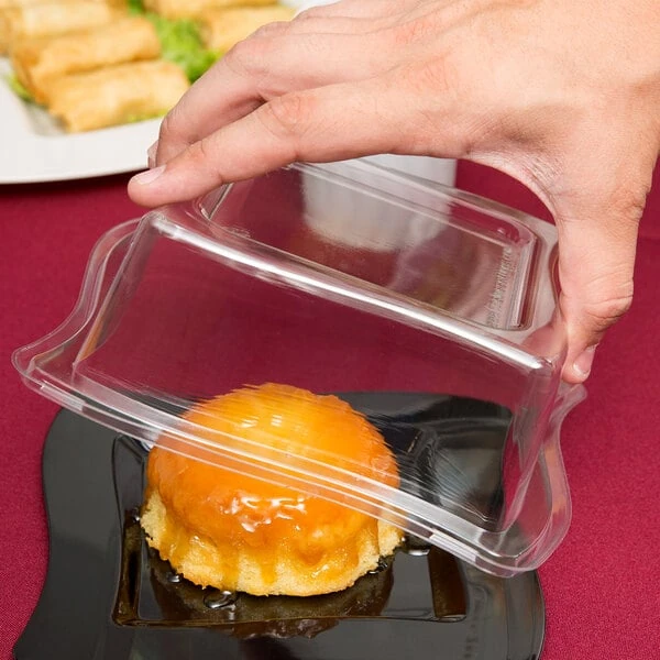 Fineline Wavetrends 106-L 6 1/2" Clear Dome Lid - 120/Case