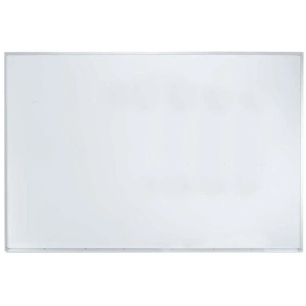 Aarco APS4872 72" x 48" White Syncoat Magnetic Markerboard with Aluminum Frame