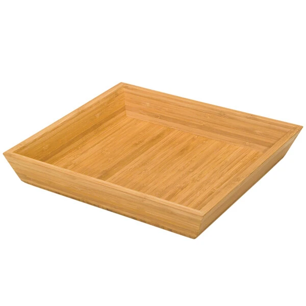 Delfin from Steelite International DFBK12BA1 12" x 12" Square Bamboo Basket