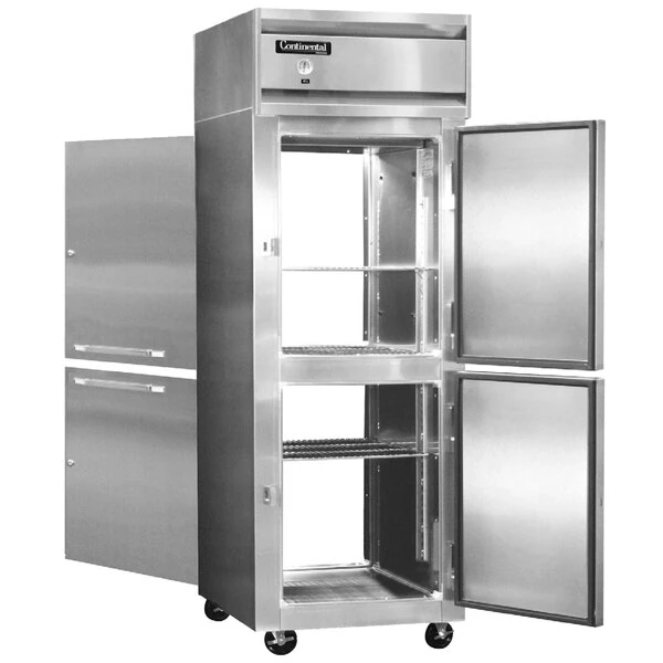 Continental Refrigerator 1RENSAPTHD 29" Half Door Extra Wide Pass-Through Refrigerator - 21 Cu. Ft.
