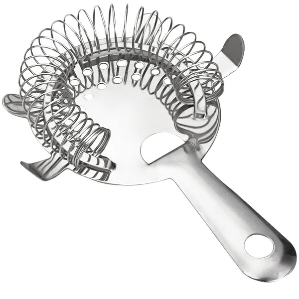 TableCraft Stainless Steel 4-Prong Hawthorne Cocktail Strainer S209