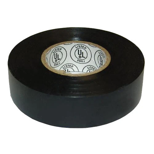 AllPoints 851112 Black PVC All Weather Electrical Tape; 3/4" x 60"