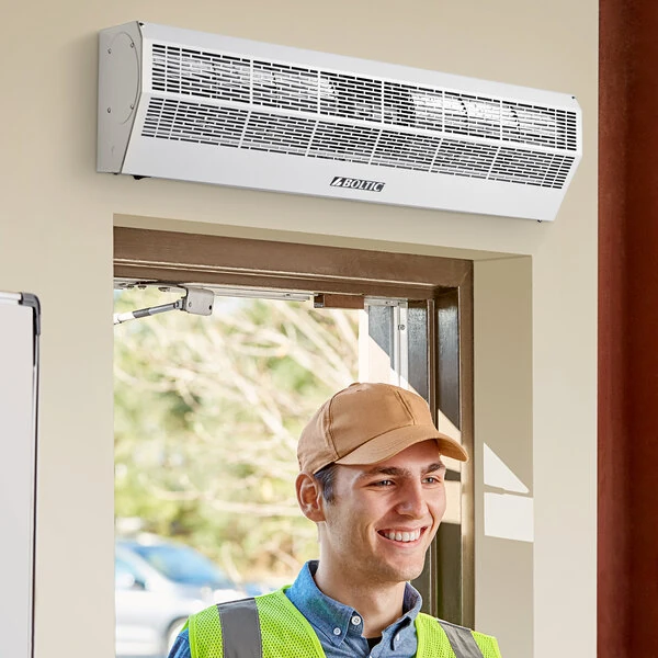 Boltic 42" Powder Coat Air Curtain with Plunger Door Switch