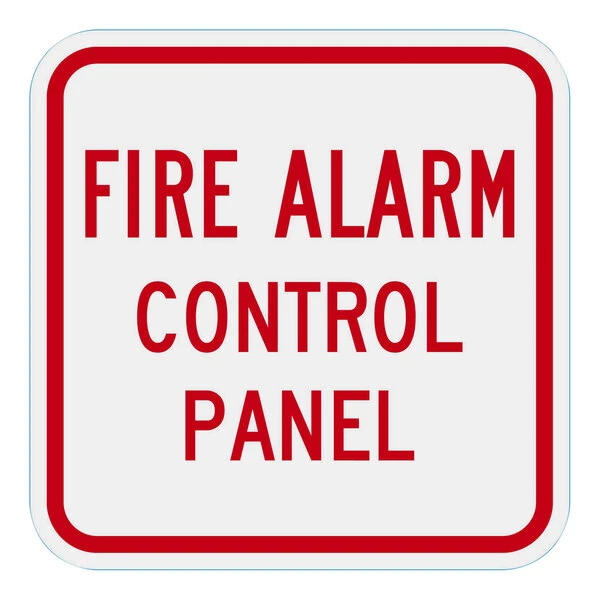 Lavex 12" x 12" Engineer-Grade Reflective Aluminum "Fire Alarm Control Panel" Safety Sign